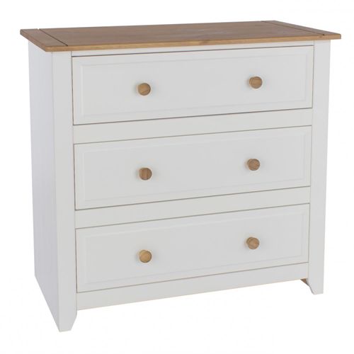 Capri 3 Drawer Chest, White...