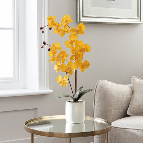 Artificial Orchid Ochre in...