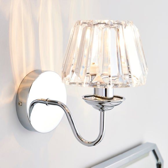 Paloma Glass Wall Light Chrome 32.00 Mirror Online
