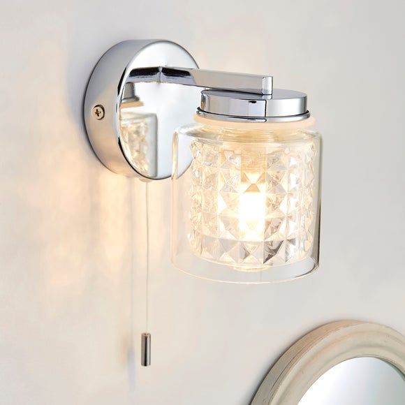 arta 2 light chrome wall light