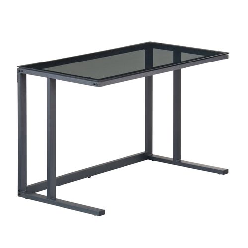 Air Smoked Glass Desk Clear