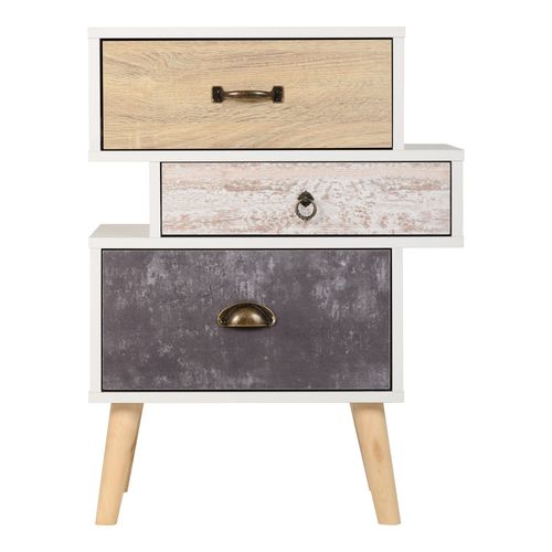 Nordic 3 Drawer Bedside...