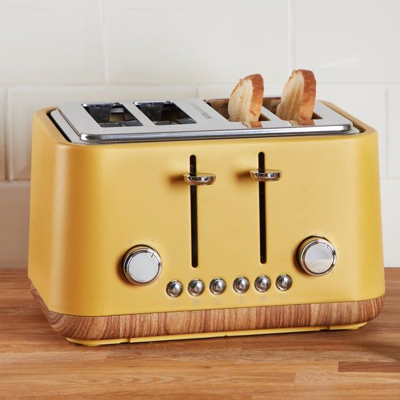 Contemporary 4 slice 2024 matt black toaster