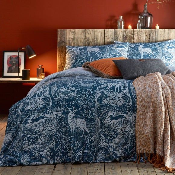 halton blue reversible duvet cover