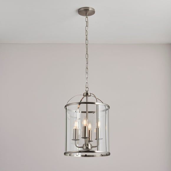 Endon lambeth 4 light glass pendant ceiling fitting best sale