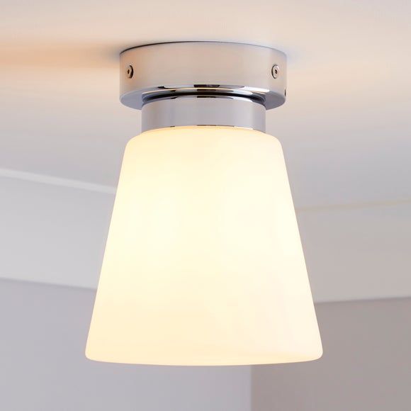 Lenny 1 light pendant sale glass ceiling fitting