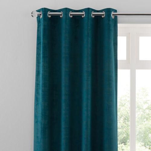 Recycled Velour Eyelet Curtains