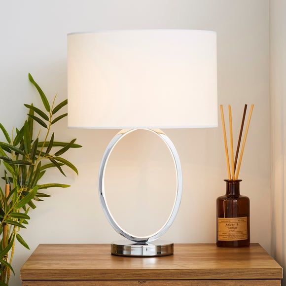 apollo integrated led chrome table lamp