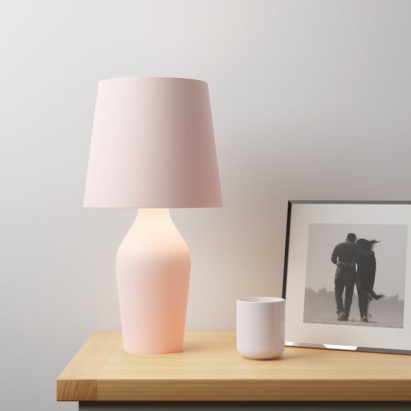 Miah Blush Touch Dimmable Table Lamp Blush Compare Port