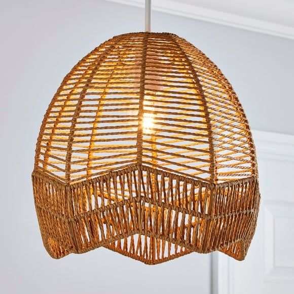 Mia Woven Easy Fit Pendant Brown Compare Mirror Online
