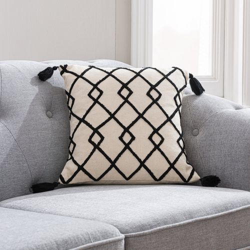 Global Trellis Tassel Cushion...