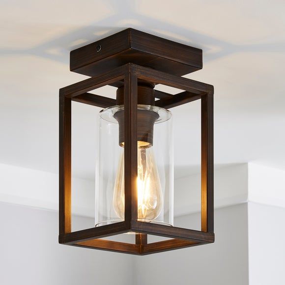 London 5 Light Ceiling Fitting Brown Compare Mirror Online