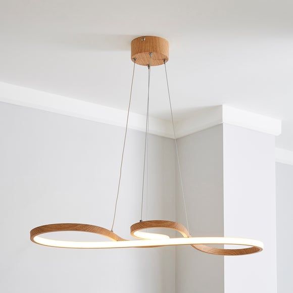 Skylar curly led ceiling 2025 fitting