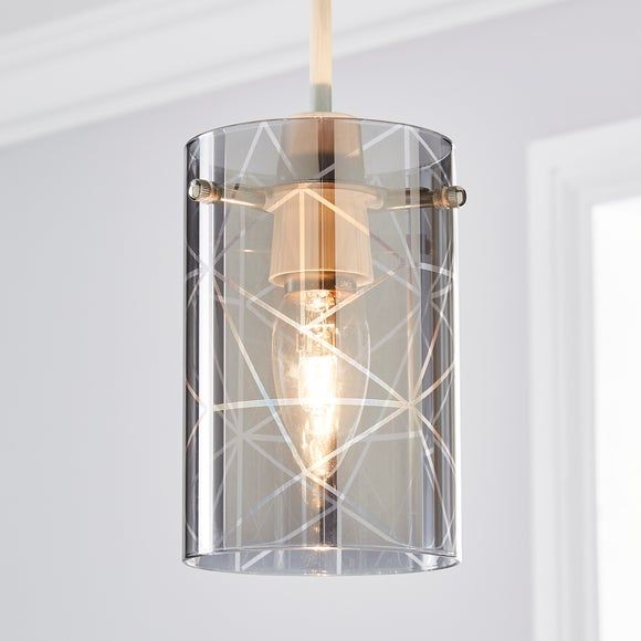 Nivala ombre smoked glass sales copper easy fit pendant