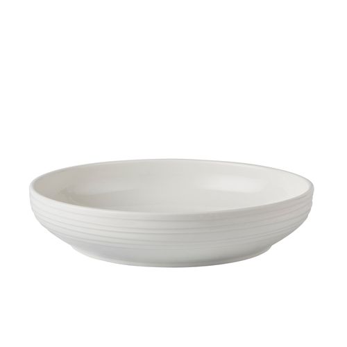 Large Porcelain Pasta Bowl White