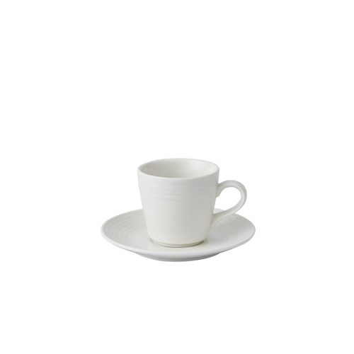 Paige Small Cup & Saucer White