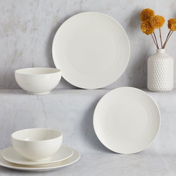 White dinner sets sale online