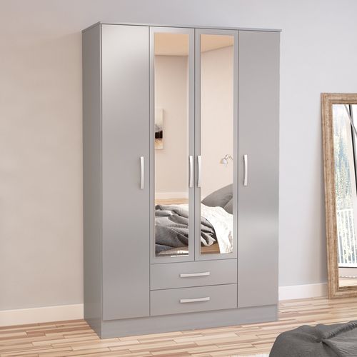 Lynx 4 Door Wardrobe Mirrored...