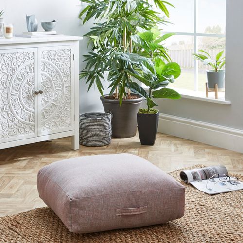 Linen Look Slub Floor Cushion...