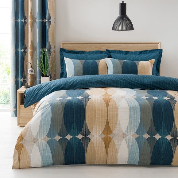 meyer blue duvet cover and pillowcase set