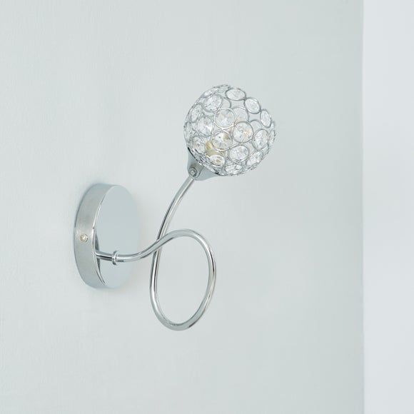 arta 2 light chrome wall light