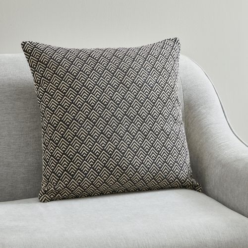 Chevron Repeat Cushion Black...