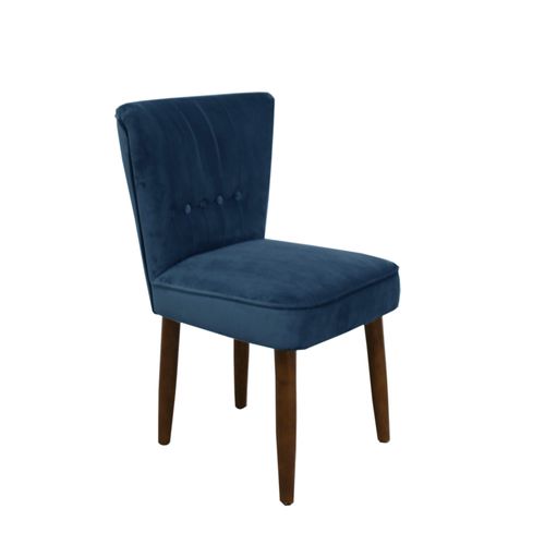 Isla Dining Chair, Velvet Blue