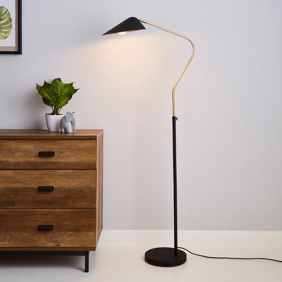 Archie Black Floor Lamp Black 79.00 Closer