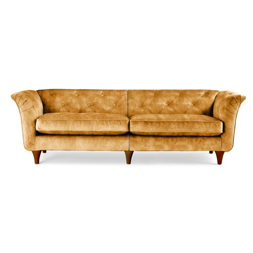 Jaipur 4 Seater Sofa Yellow