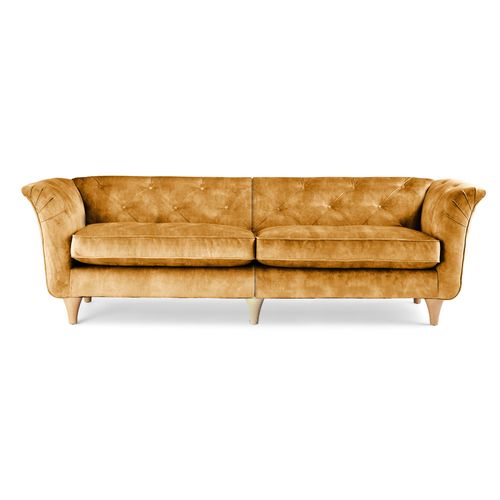 Jaipur 4 Seater Sofa Yellow