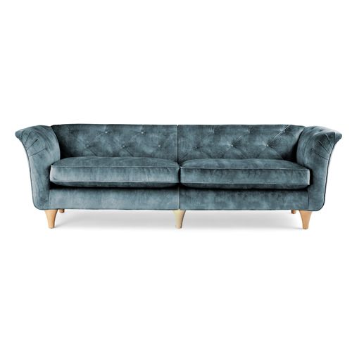 Jaipur 4 Seater Sofa Blue