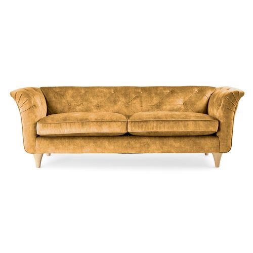 Jaipur 3 Seater Sofa Yellow