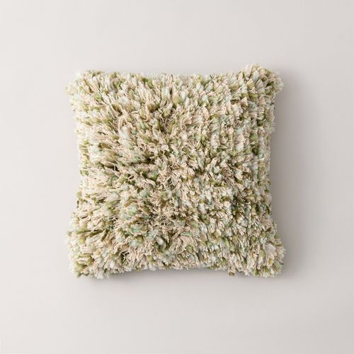 Ava Textured Cushion Green