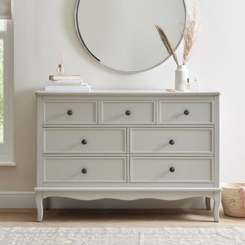 Clara 7 Drawer Chest, Grey &...