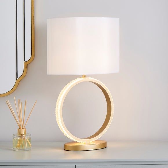 lasse integrated led touch dimmable table lamp