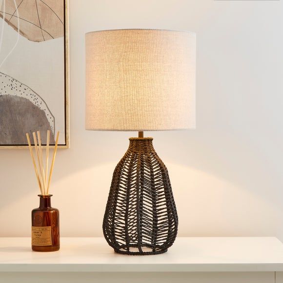 kylo woven string table lamp