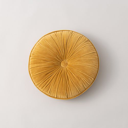 Clara Circular Cushion Yellow