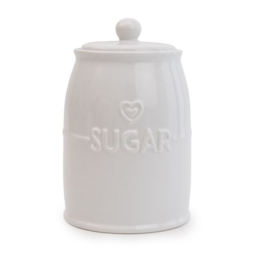 White Hearts Sugar Canister...