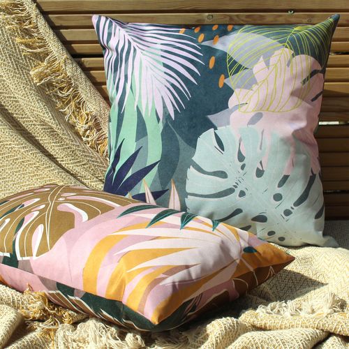 Leafy Blush Outdoor Cushion...