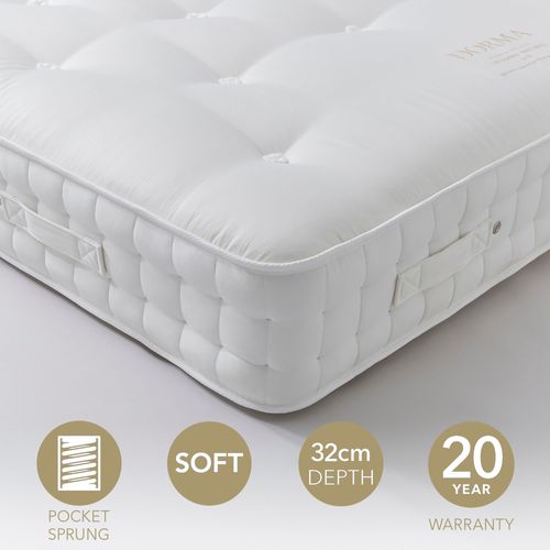 Dorma 1000 Pocket Sprung Mattress White