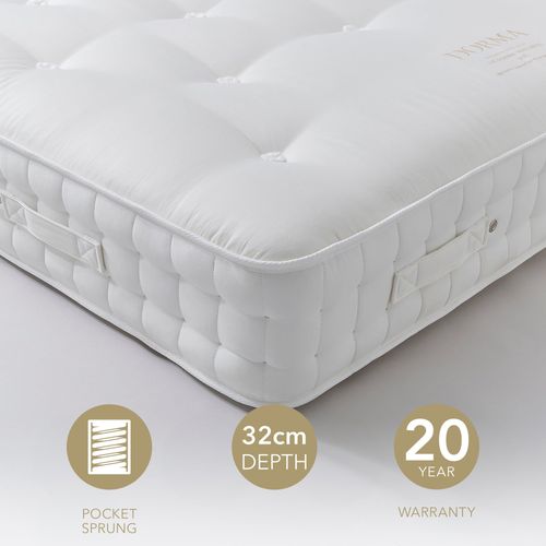 Dorma 1000 Pocket Sprung Mattress White