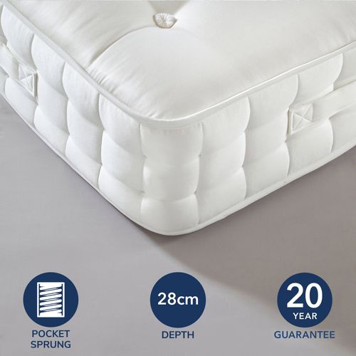 Dorma Centenary 5000 Pocket Sprung Mattress White