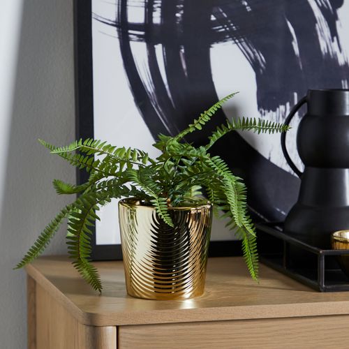 Ceramic Plant Pot Luxe Gold...