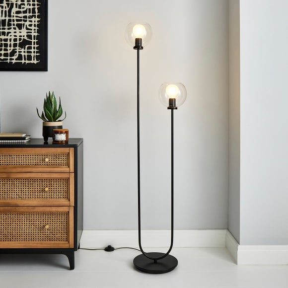 Bronson natural outlet floor lamp