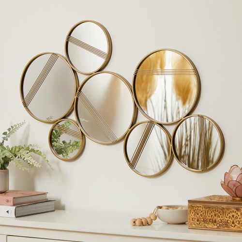 Line Wall Art Mirror, 80x50cm...