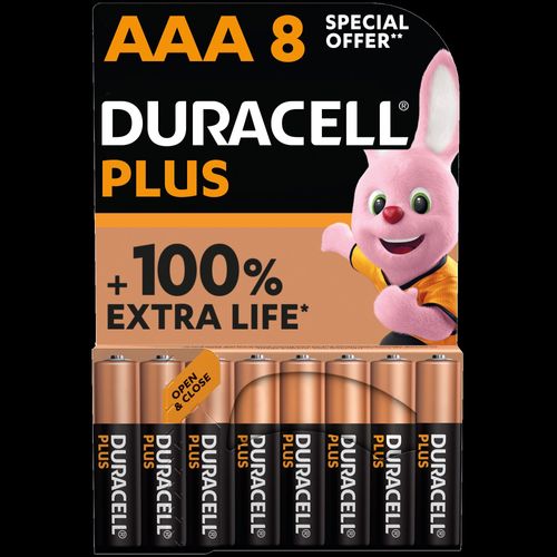Pack of 8 Duracell Plus 100...