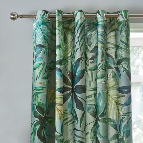 Eden Green Eyelet Curtains...