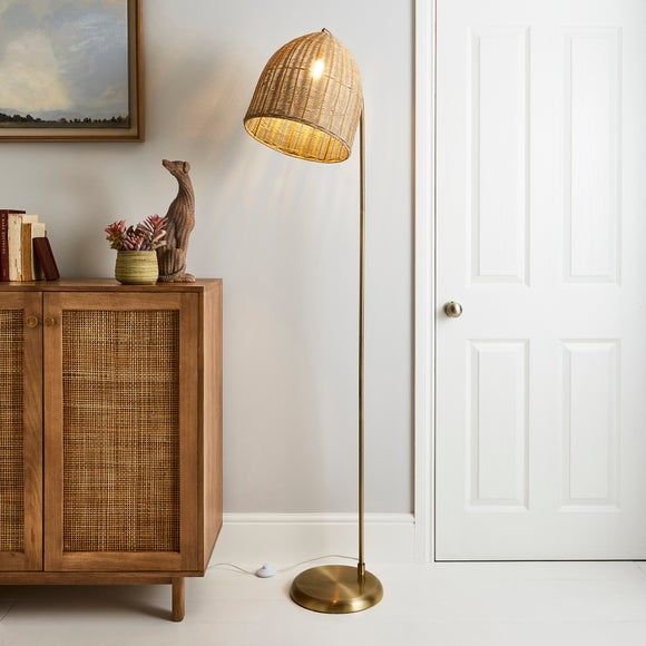Bronson natural 2024 floor lamp
