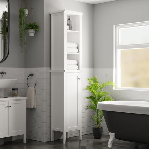 Fulton Pine Effect Bathroom Tall Unit