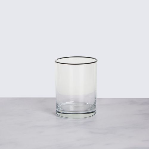 Black Tumbler Glass Black